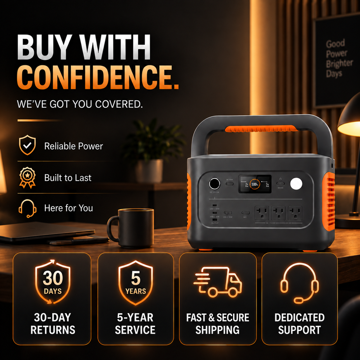 1070Wh Solar Generator Kit + FREE 200W Solar Panel