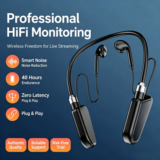 Wireless Live Streaming Monitoring Earphones