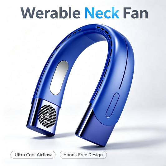 Semiconductor Cooling Neck Fan, Hands-Free Wearable Fan