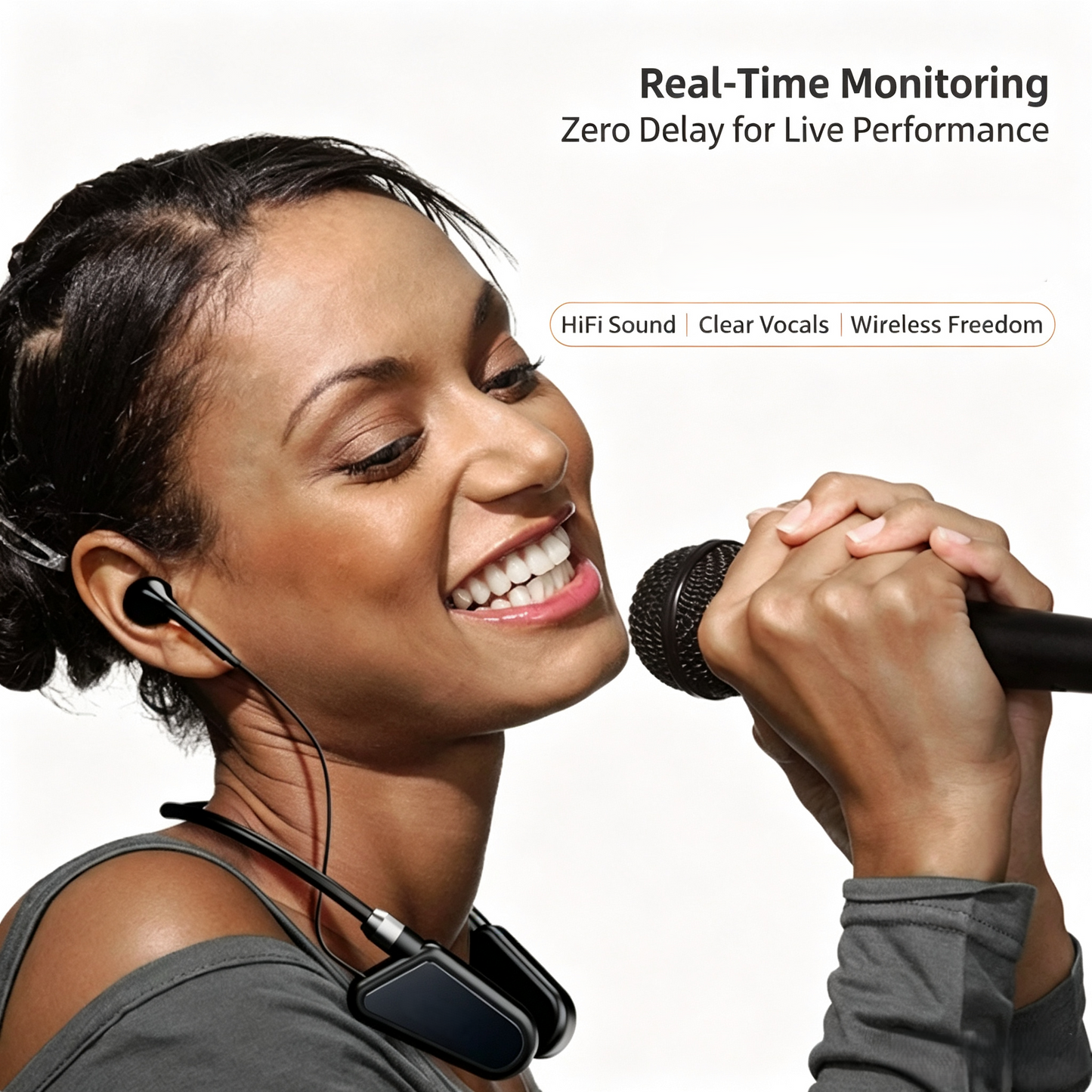 Wireless Live Streaming Monitoring Earphones