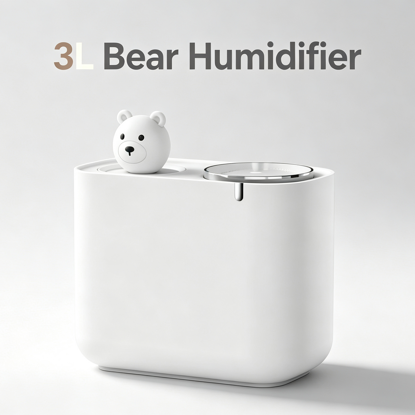3L Cute Bear Dual Nozzle Humidifier