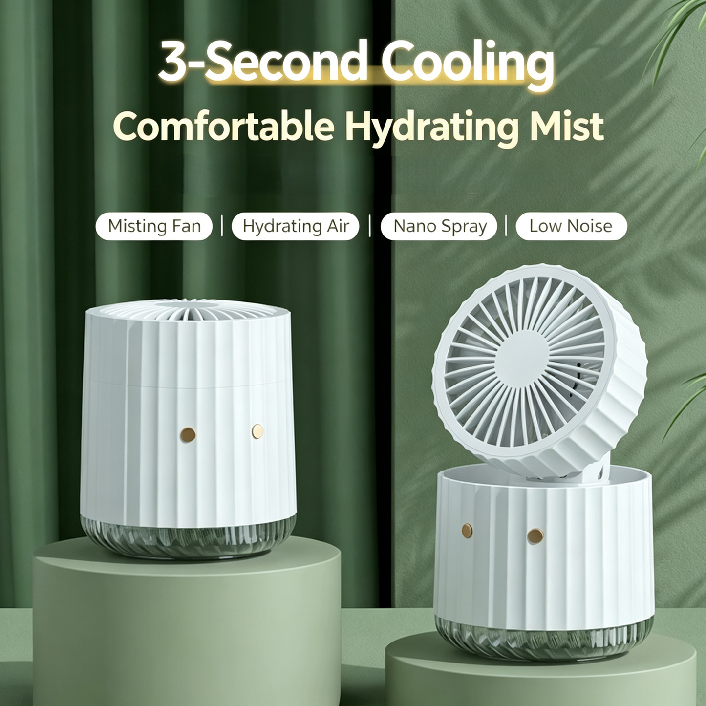 Portable Desktop Mist Cooling Fan