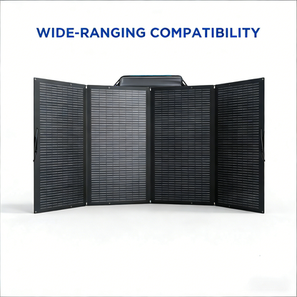400W Portable Foldable Solar Panel with Stand - IP68 Waterproof