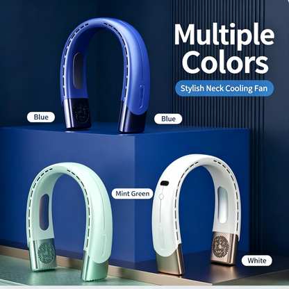 Semiconductor Cooling Neck Fan, Hands-Free Wearable Fan