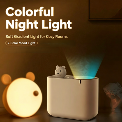 3L Cute Bear Dual Nozzle Humidifier